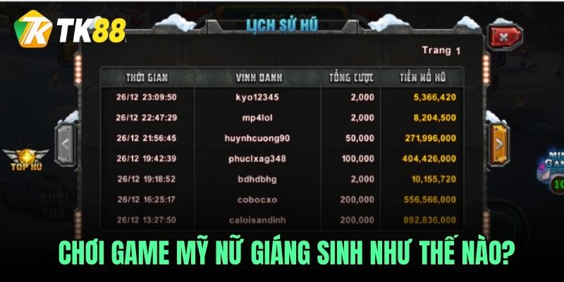 Chơi game Mỹ nữ giáng sinh như thế nào?