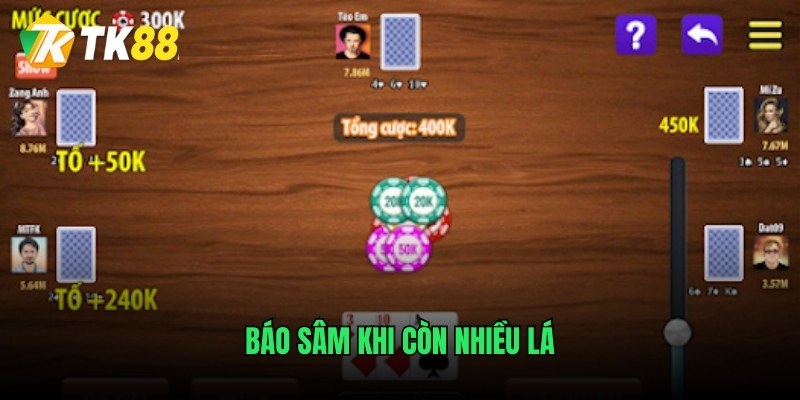 Báo sâm khi còn nhiều lá